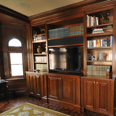 Paneled Room, built-in: stained cherry.